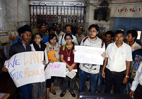 Students are saying it is unfair to ask them to sit for a retest when the leak is not their fault