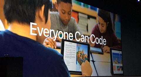 With teacher guides and lessons, students learn the basics on iPad with Swift Playgrounds which lets them use real code to solve puzzles