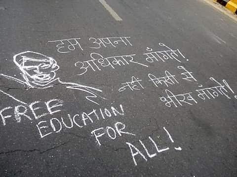 JNU students have been in protest for almost a month now (Pic: Facebook)