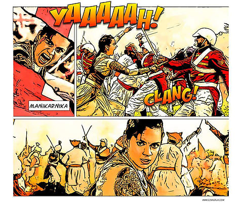 ComicFlix is a start-up that turns all-time hit Indian movies — like Rajinikanth's Enthiran and Ramesh Sippy’s Sholay into comics, scene by scene (Pic: Comicflix)