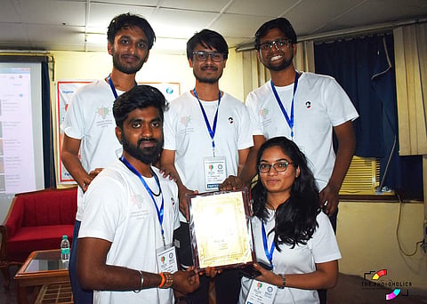 The problem statement given to the IIT-H students was to develop an app that can manage the hierarchical system of updating construction site progress (Pic: SNAAPP)