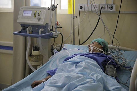 The World Health Organization estimates nearly 10,000 Yemenis have been killed since 2015 (pic:AP)