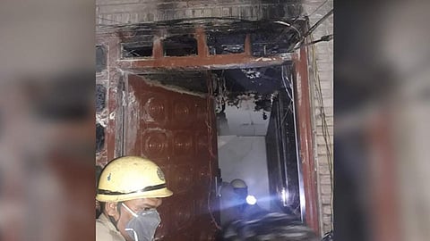 Firemen at work at the hostel (Pic: tennews)