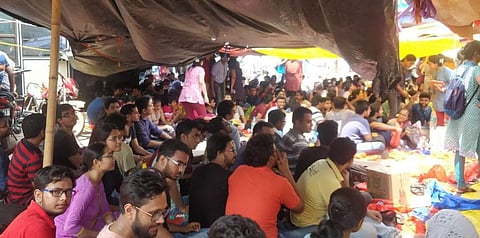 The protesting doctors demanded that Chief Minister Mamata Banerjee visit the campus and speak to them (Pic: Facebook)