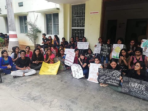 TISS students have said that they have been struggling to pay the fees (Pic: TNIE)
