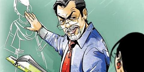 The professor has also been booked under SC/ST atrocity Act