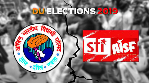 ABVP and the left parties clashed on Wednesday (Pic: Edexlive)