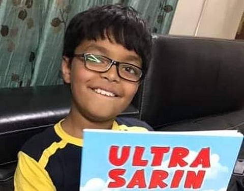 Ultra Sarin: The Adventures of Ultra Sarin is Sarin's first book (Pic: Sarin Patel)