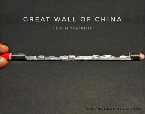 Carving of The Great Wall of China | (Pic: Uday Kumar Sangisetti)