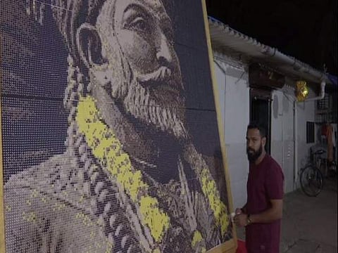 Mumbai based animator pays homage to Chhatrapati Shivaji Maharaj | Pic: ANI News