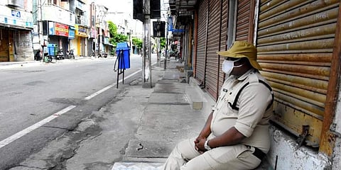 India went under a complete lockdown on March 25 (Pic: Express)