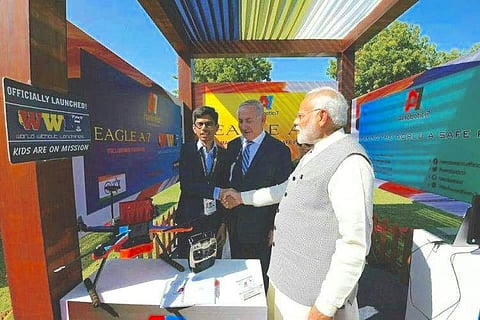 WIth the PMs | (Pic: Harshwardhansinh Zala)
