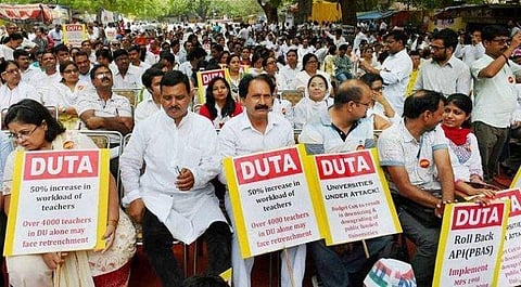 File Photo: DUTA members protesting (Pic: DUTA)