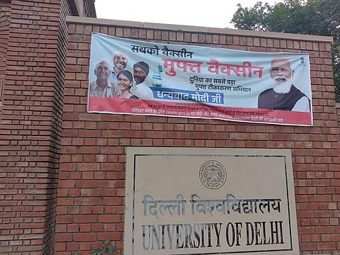 The poster at University of Delhi (Pic: Sourced)