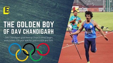 Neeraj Chopra wins gold (Pic: Edexlive)