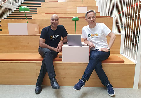 Harinder Aulakh and Paul Kvalheim, co-founders, Dfavo | Pic: Dfavo