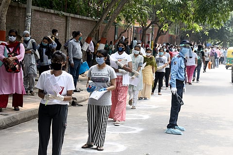 Students at an exam centre | Image for representational purpose only | (Pic: Express)