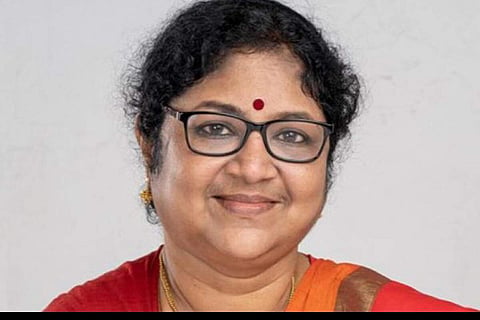 File photo of Minister for Higher Education and Social Justice R Bindu | Pic: Express