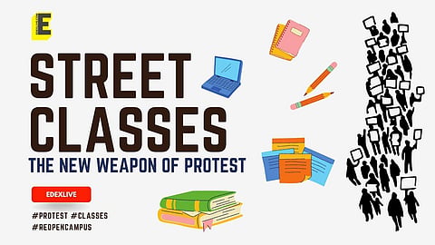 Is the way our students protest changing? (Pic: EdexLive)