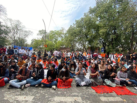 DUSU at the protest (Pic: Sourced)