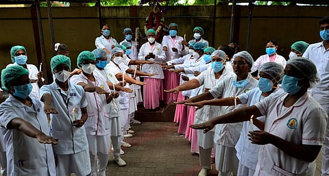 Nurses taking oath picture for representational purpose only | (Pic: Express)