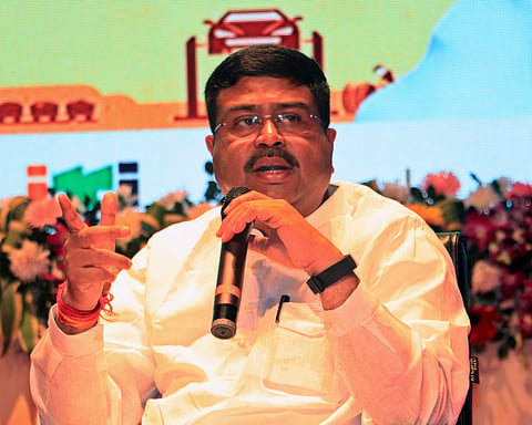 File photo of Union Minister for Education Dharmendra Pradhan | (Pic: Express)