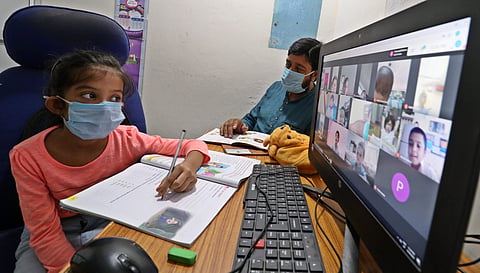 File photo of a student attending online class | (Pic: Express)