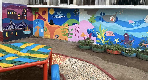 A glimpse of the sensory garden at SNDT University that would soon be inaugurated | Pic: Sourced