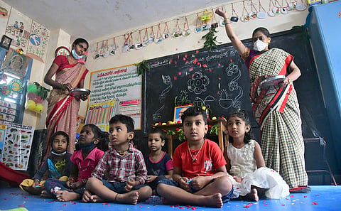 File photo of an anganwadis centre | (Pic: Express)