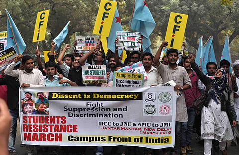 Image from a protest by CFI | Pic: EdexLive