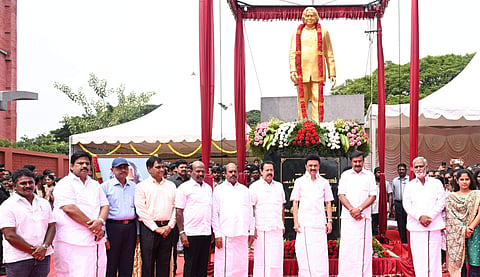 Picture of Tamil Nadu CM MK Stalin from the inauguration event