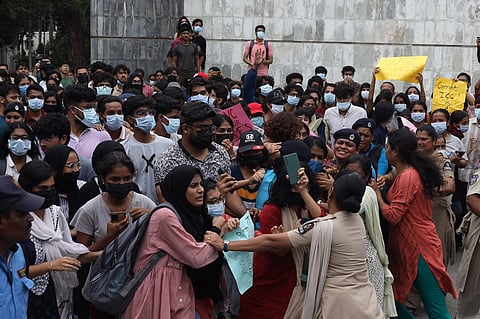 A picture from the first day of strike. (Picture credits: Sri Loganathan Velmurugan)