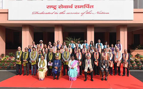 President Droupadi Murmu at the 69th convocation of the Indian Institute of Technology (IIT), Kharagpur today, December 18