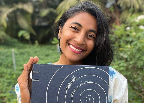 Manya with her book | (Pic: Manya Cherabuddi)