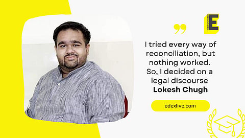Lokesh Chugh, PhD scholar at DU | (Pic: Lokesh Chugh)