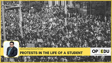 Protests in the life of a student | (Pic: EdexLive)