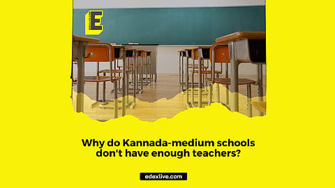 Why do Kannada-medium schools don't have enough teachers? | (Pic: EdexLive)