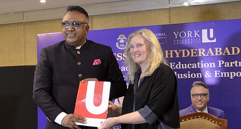 File photo of the two educationists | (Pic: OP Jindal Global University)