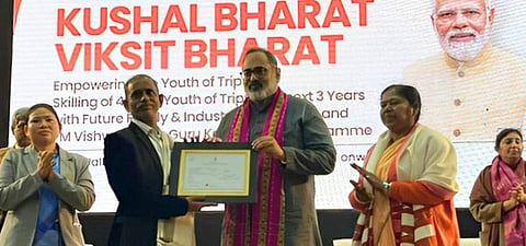 A picture of Minister of State, Electronics & Information Technology, Skill Development & Entrepreneurship and Jal Shakti, Rajeev Chandrasekhar from the event