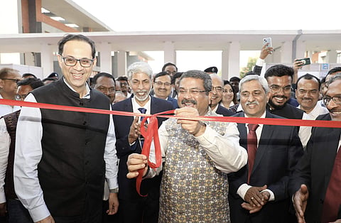 Union Minister Pradhan at the inauguration | (Pic: Official handle of Dharmendra Pradhan)