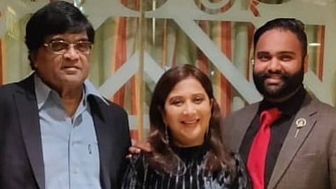 Nivedita Saraf with family