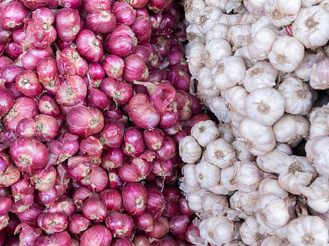 Onion and garlic