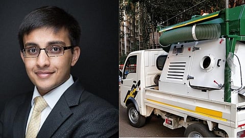 Abhishek Shelar From Pune Created Machine to clean Garbage Without touching