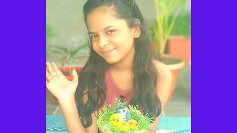 सतत मोबाईलच्या नादात न राहता चिमुकलींन जपला छंद; दगडातून साकारल्या सुंदर कलाकृती