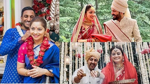 dia mirza neha dhupia yami gautam and sonalee kulkarni who organize their wedding in a simple way