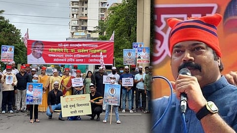 मनसेचे राजू पाटील 'दिबां'च्या नावासाठी असलेल्या आंदोलनात सहभागी