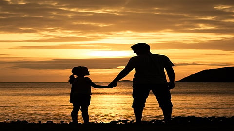 daughter and father