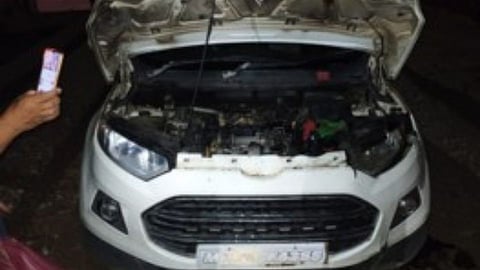 car fire