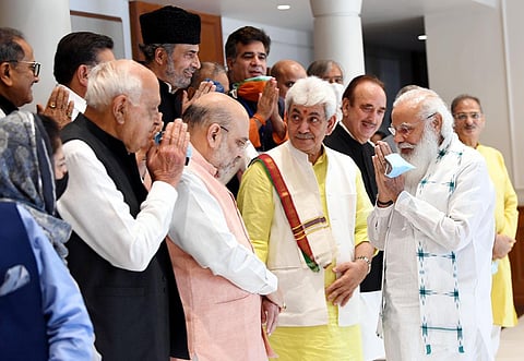 जम्मू-काश्मीर बैठक: राज्याचा दर्जा देण्याचं मोदींचं आश्वासन