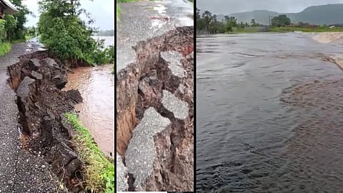 मुंबई-अहमदाबाद महामार्ग, पांढरतारा पूल गेला पाण्याखाली